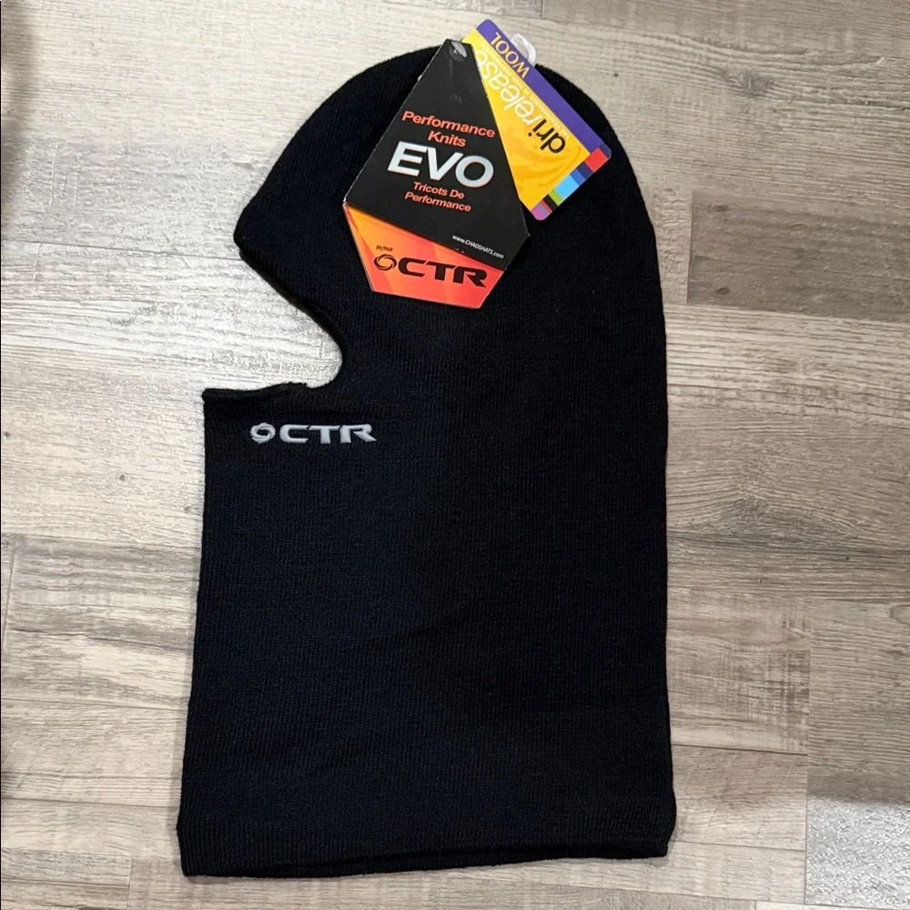 Black Performance Knit Face Mask